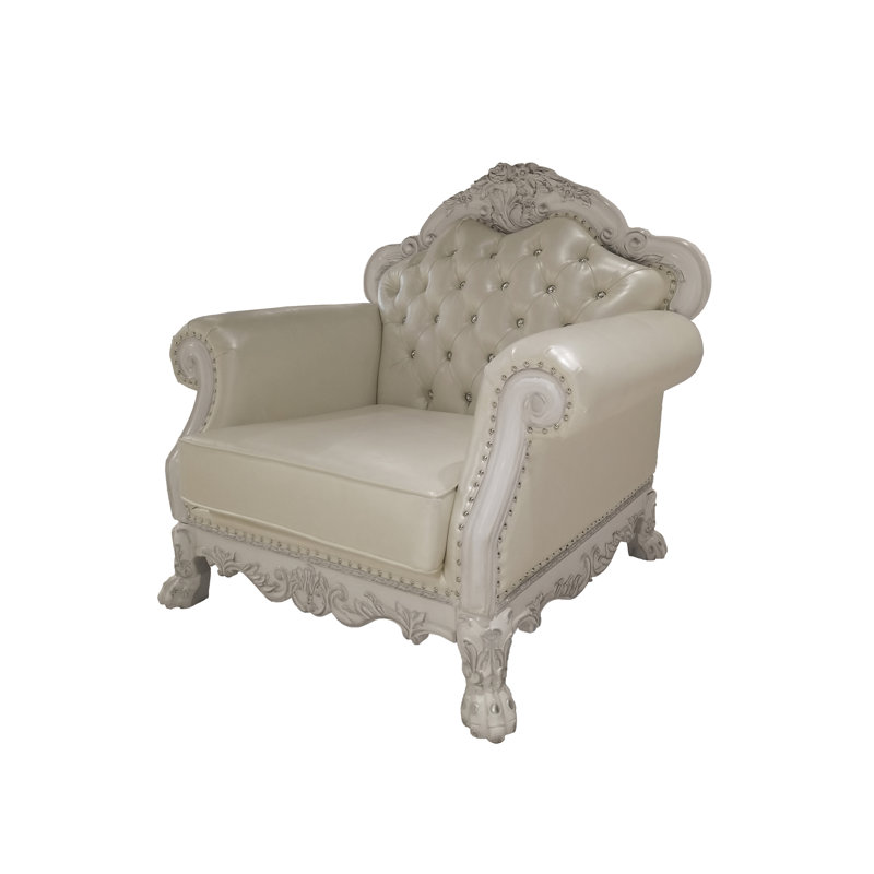 Chaise en cuir synthétique Dresde Dresde avec 2 coussins