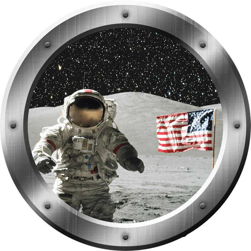 Adhésif décoratif astronaute Stelly, H 14 po x l 14 po