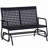 Ergonomic High-Back Wicker Glider