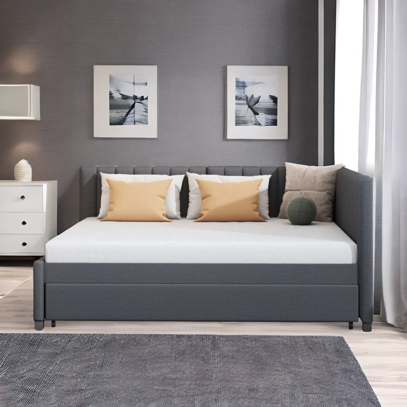 Motilal Upholstered Daybed, Gray