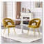 Chaises de salle à manger en velours-922864936