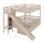 Lit superposé polyvalent avec glissade, escalier de rangement et 2 tiroirs-1622459605