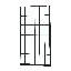 Porte de douche sans cadre à porte coulissante simple l 32 po x H 72 po