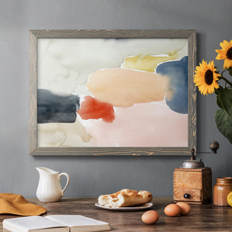 Aquarelle aire de jeu I - reproduction sur toile, H 22 po x l 32 po x P 1,5 po, Gris