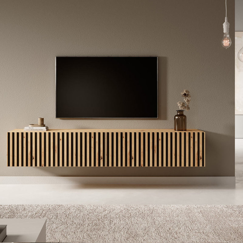 Gui TV Stand for TVs up to 75", Brown