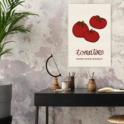 «Fresh Market Tomatoes Rustic Fruit Summer», art mural