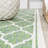 Trebol Moroccan Trellis Textured Weave Cream/Green Indoor/Outdoor Rug-869469973