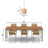 12"W 1-Light Metal and Rattan Pendant