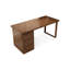Bureaux rectangulaires en bois massif brun noisette-1889646744-1889646749