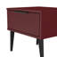 Solvay 45cm W Manufactured Wood Bedside Table-620361671