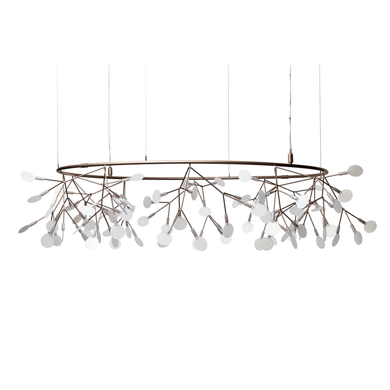 Heracleum III The Big O LED Chandelier, Copper, 63 inches, 4 meters