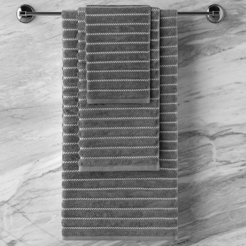 Lynch Bath Towel, Dark Gray