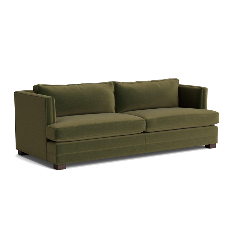 Keaton No Nail 94 Sofa, Java, Performance Velvet - Balsam