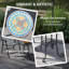 Round Outdoor Side Table - 35.5 cm W 35.5 cm D