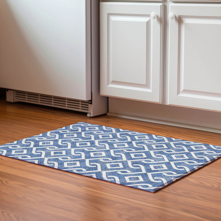 Premium Machine Washable Cerrito Blue Rug