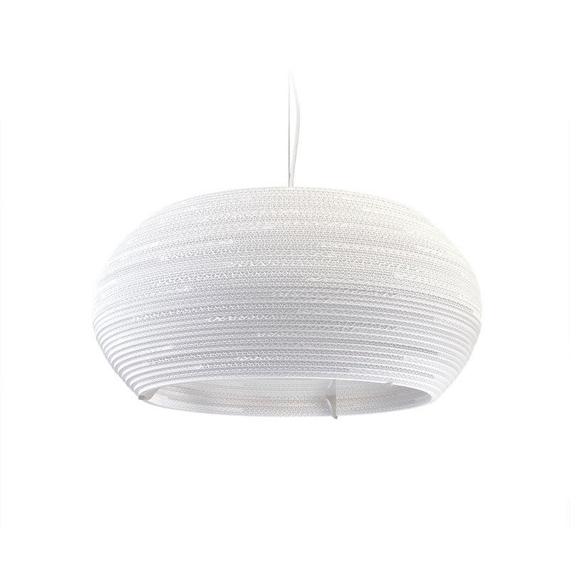 Luminaire suspendu Scraplights Ohio 24 blanc, H 60 po x l 24 po x P 24 po, Blanc