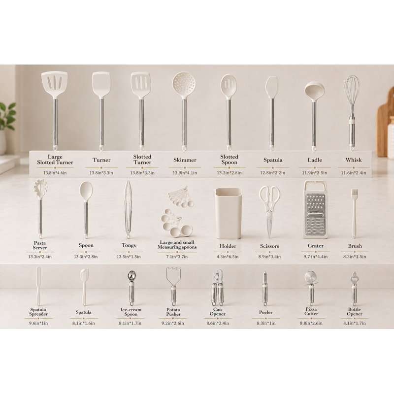 Kitchen Utensil Set-Silicone Cooking Utensils-33