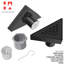 Drain de douche en coin 8 po avec crépine et crochet de levage - Drain en acier inoxydable moderne pour douches de salle de bain-72603976