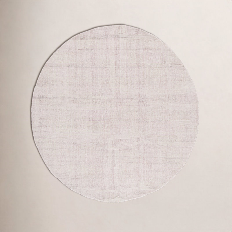 Tapis en laine touffeté à la main Galipeau, Rond 6 pi