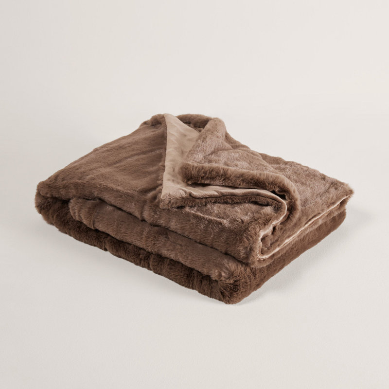 Bianca Madura Throw, W140 x L140cm, Brown