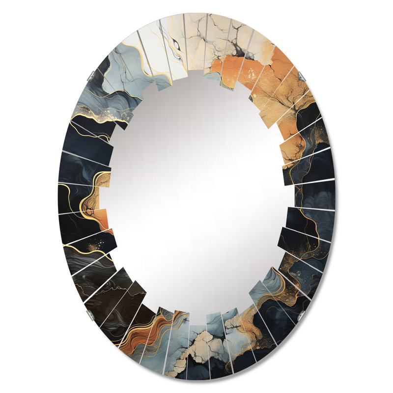 Miroir mural Hermiston - Paysages ovales, 36 po x 24 po