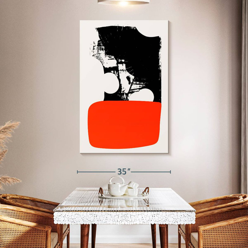 Avery Abstracta Orange, 51" H x 34" W
