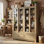 Garde-manger 74 po avec 4 portes coulissantes en verre et 2 tiroirs