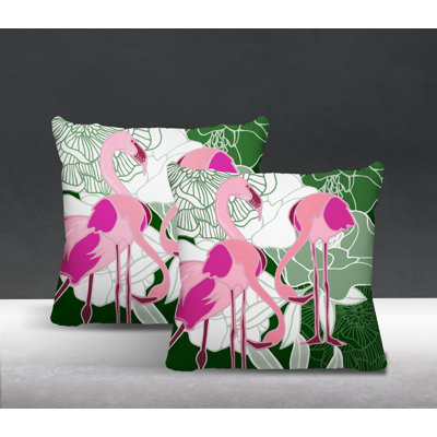 Outdoor Reversible Throw Pillow