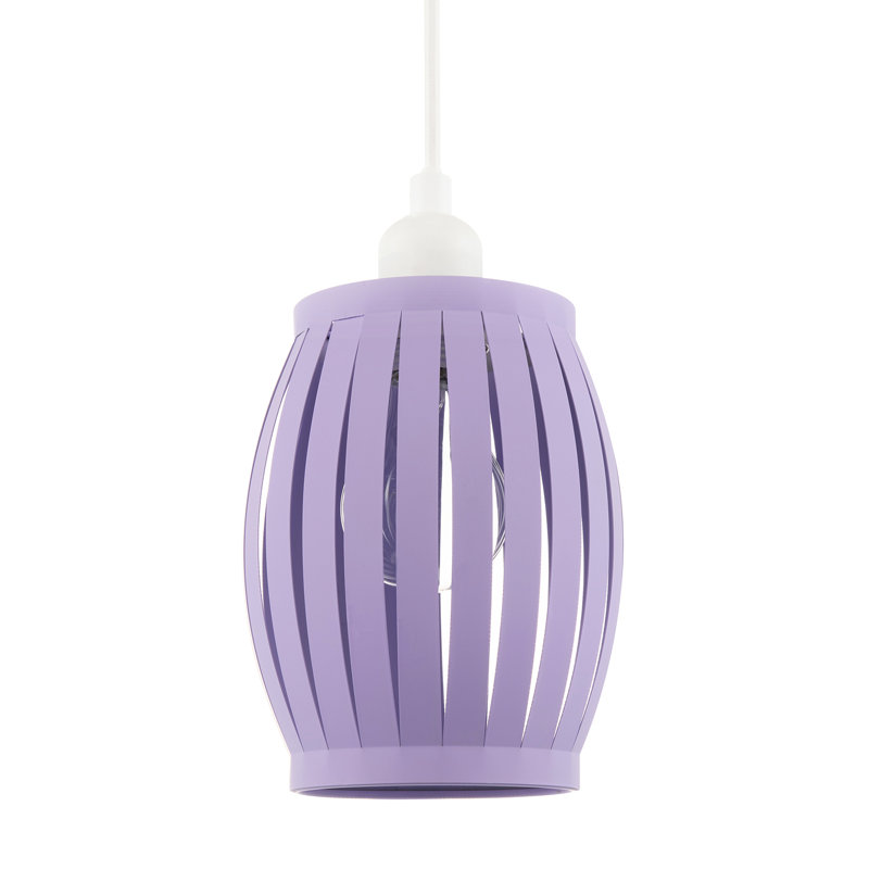 Modern Unique Grill Style Ceiling Pendant Lighting Shade By, Purple