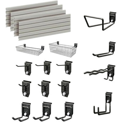 Garage Wall Storage Pegboard Kit