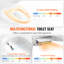 Siège de toilette allongé bidet électrique chauffant intelligent avec accoudoirs latéraux