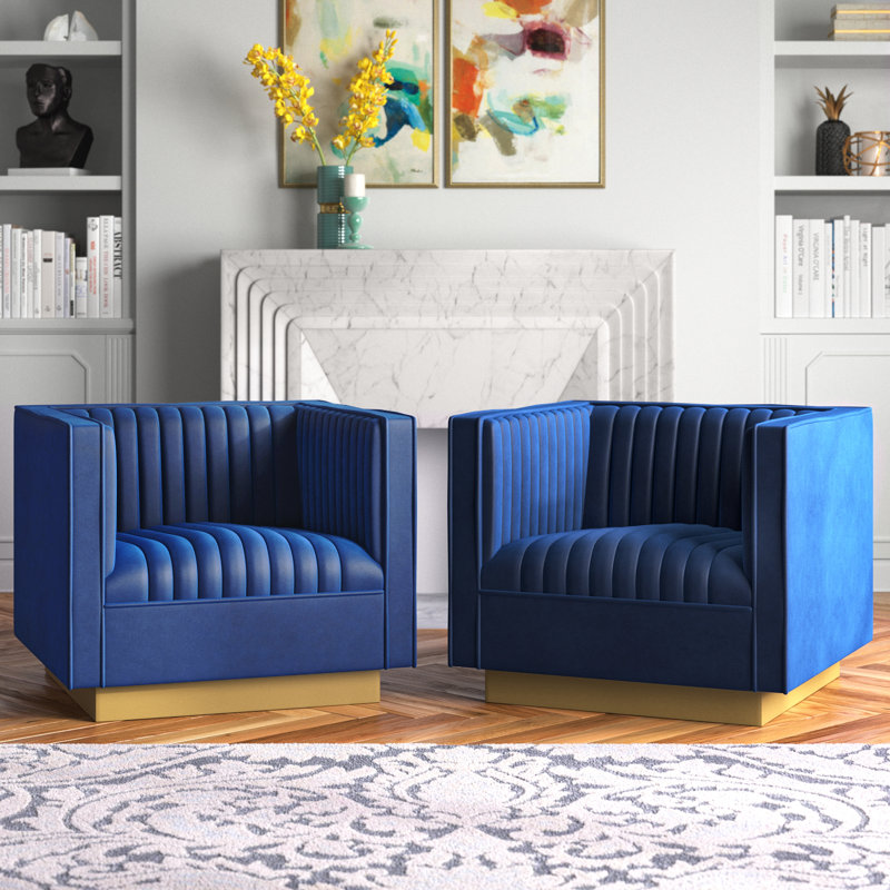 Fauteuil Modway Sanguine, Bleu marine