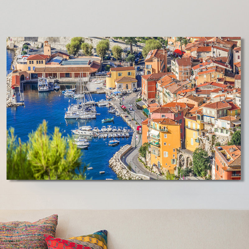 «French Riviera», reproduction de photo sur toile tendue, H 28 po x l 48 po x P 1,5 po