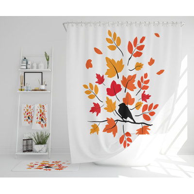 Nedyu Polyester Shower Curtain Set