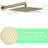 Brushed Gold Modern Bathroom Shower , 10 Inch Wall Mounted Rainfall With Pull - Out , Handle, 3 Hole Faucets, Ceramic Filler Luxury System, Contemporary Handheld Shower, Cartridge Valve-121639238