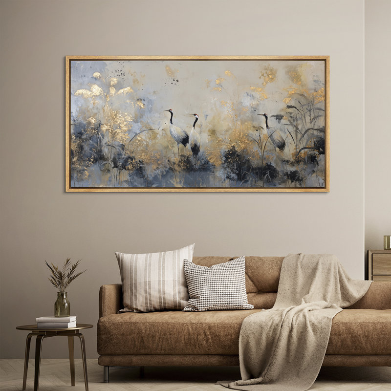 «Mountain Lake Reflection Pine Forest Landscape», reproduction d'art encadrée de la chambre principale, 2 pièces