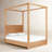 Modica Solid Wood Canopy Bed-565435464