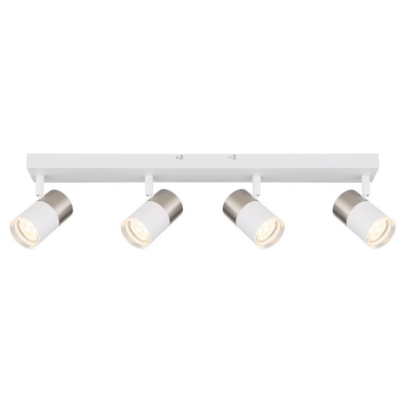 Abbriella Aluminium Spotlight, White/Silver, White
