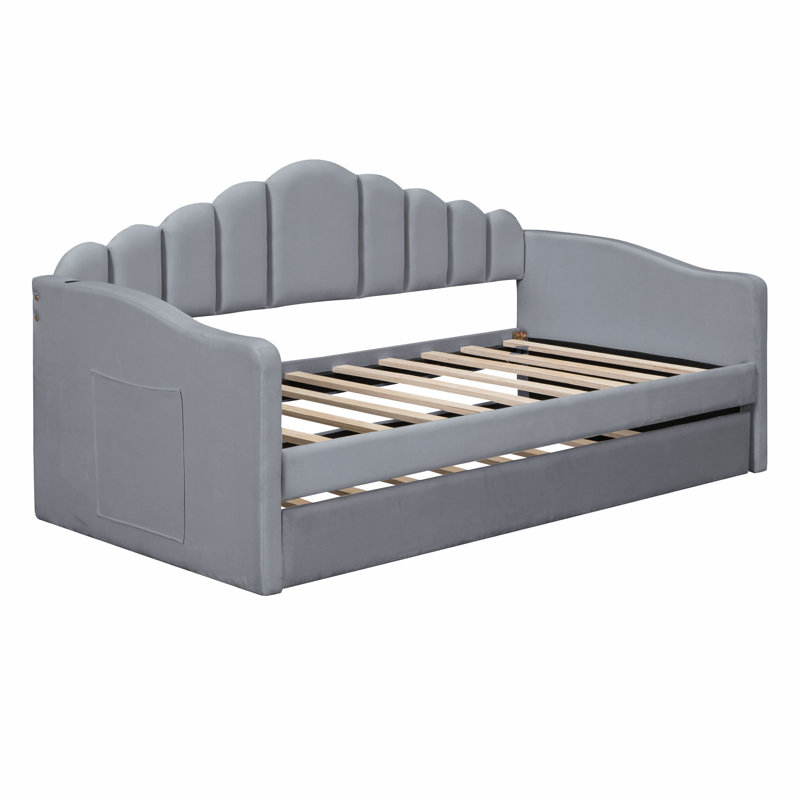 Telma Upholstered Daybed, Gray