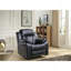 Élégant fauteuil inclinable rembourré noir-1581832431