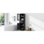 Armoire de salle de bain autoportante polyvalente avec plusieurs compartiments et un design élégant
