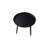 Roper 16" Wide Round Accent Side Table with Raised Tray Edge Top and Three Tapered Legs-550700585