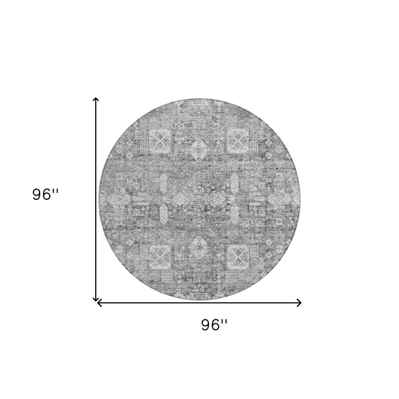 Tapis rond 8 po