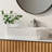 Rectangular Ceramic Vessel Sink, 5.5" H X 18.9" L X 14.37" W, Fits 3.35" Countertop Hole