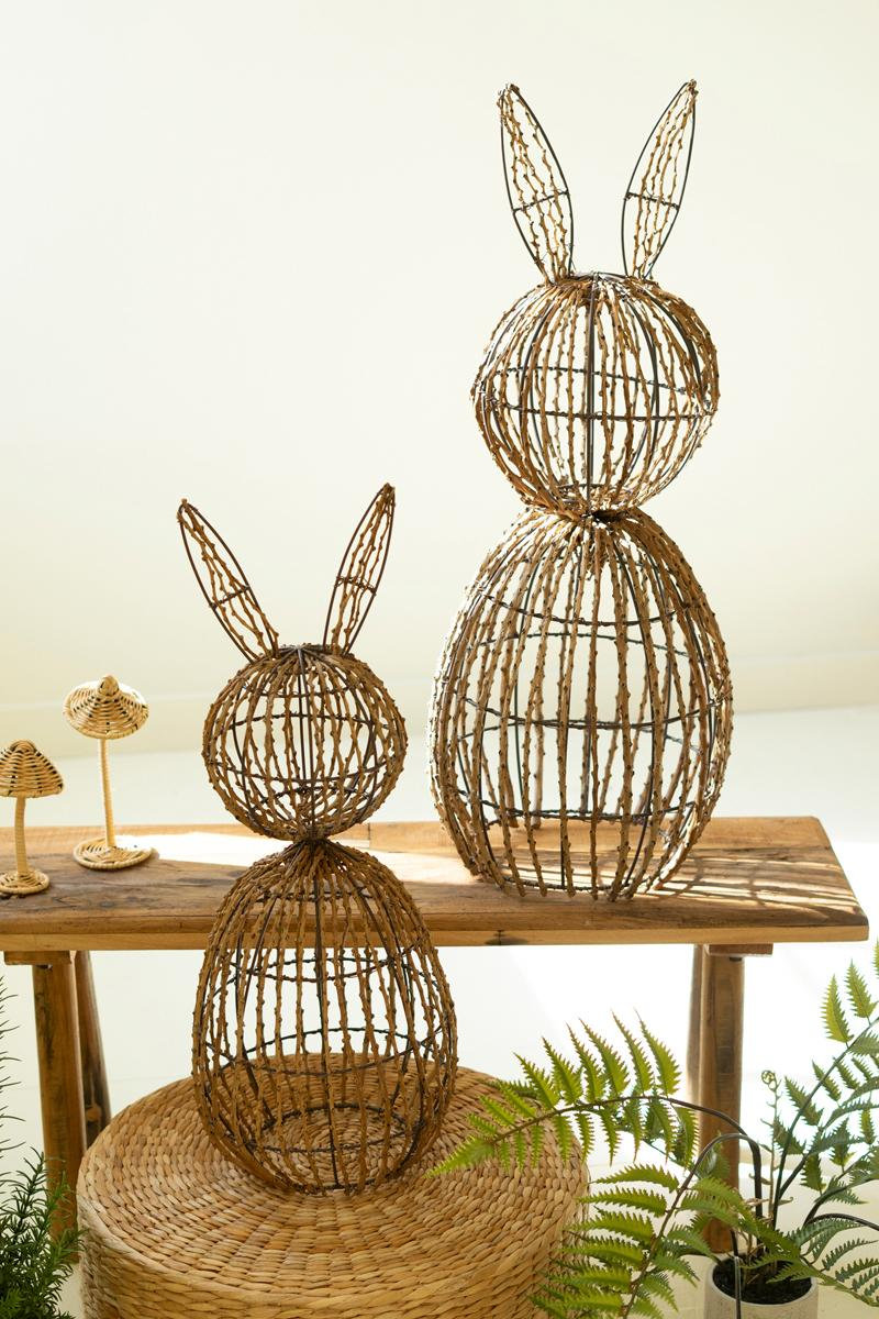 Hudson 2-Piece Rabbit Sculpture