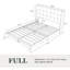 Upholstered Bed with Square Tufting and Wingback-90790602-90790603