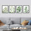 «Green Pastel Forest Fern Leaf», reproduction encadrée de 4 pièces-90605184-90605185
