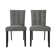 Black Wooden Dining Chair With Linen Cover