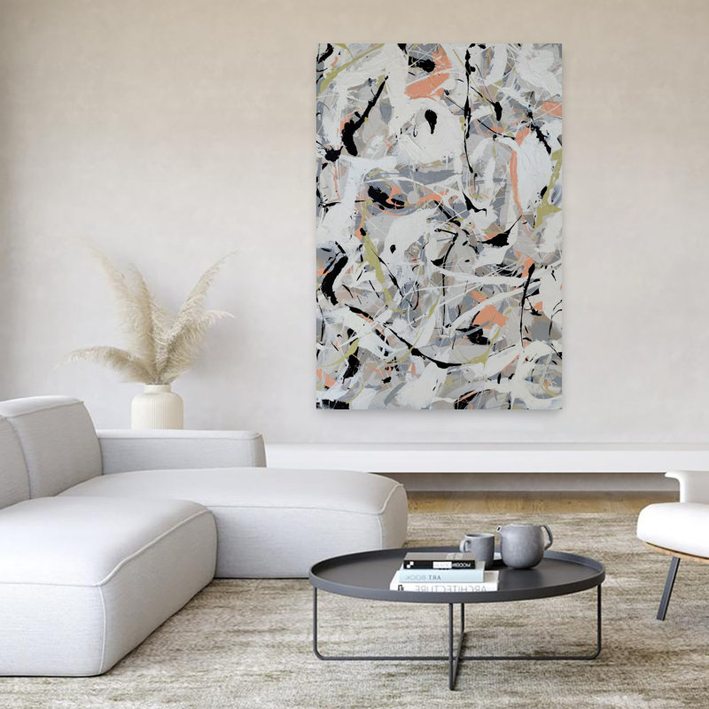 Art contemporain contemporain abstrait, H 60 po x l 40 po