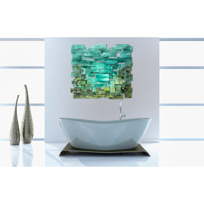 Coral Handmade Glass Wall Decor